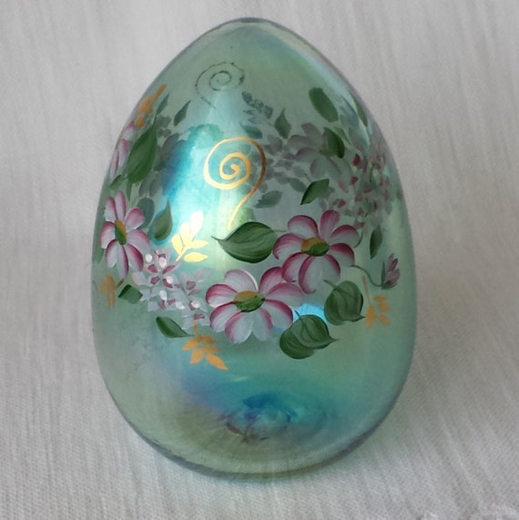 Vintage Fenton Opalescent Large Egg Fenton by VintageTreatsGalore