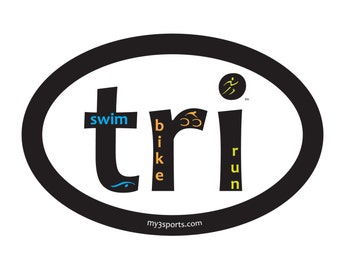 Triathlon Magnets for your car, refrigerator, or more! Swim Bike Run!