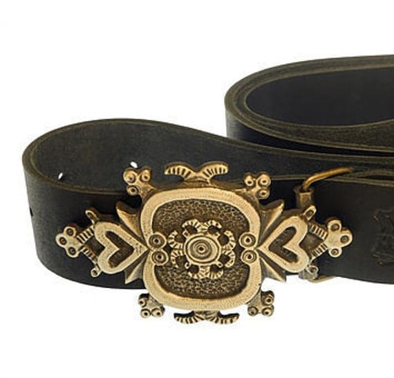 Womens leather belt Jeans Leather belt strap Black Custom