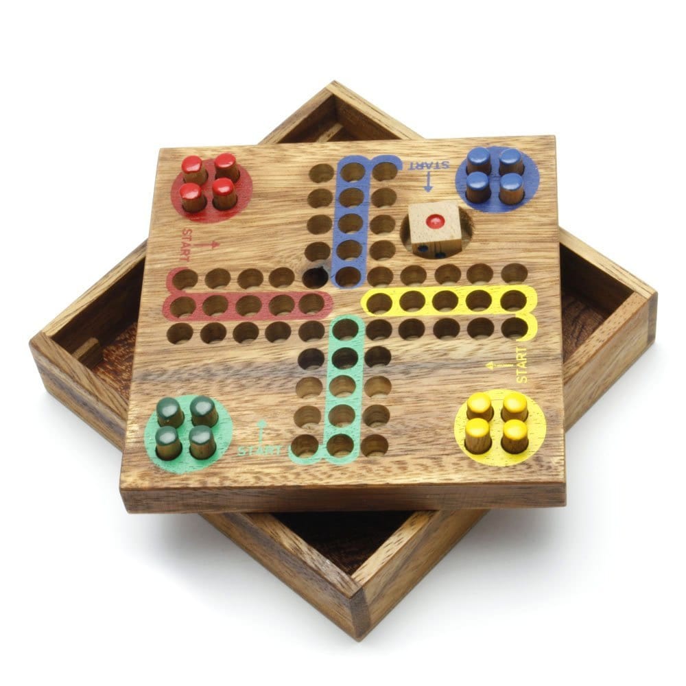 Wooden Toy Ludo Pin Wooden Board Games L The Organic