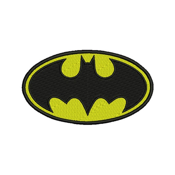 7 Size Batman Logo Embroidery Designs Machine Embroidery