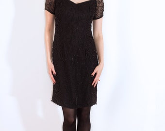BLACK SEQUIN DRESS