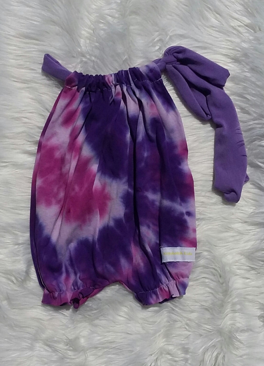 Tie Dye Knit Bubble Romper stretch rompers bubble rompers