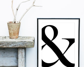 Ampersand Wall Art ampersand decor | etsy Ampersand Wall Art ampersand decor | etsy