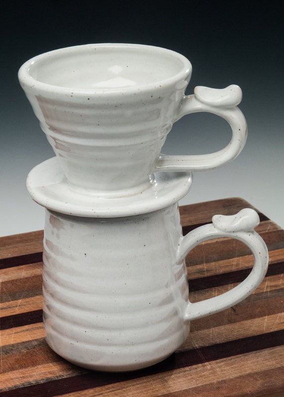 Pour over coffee set mug and pour over cone