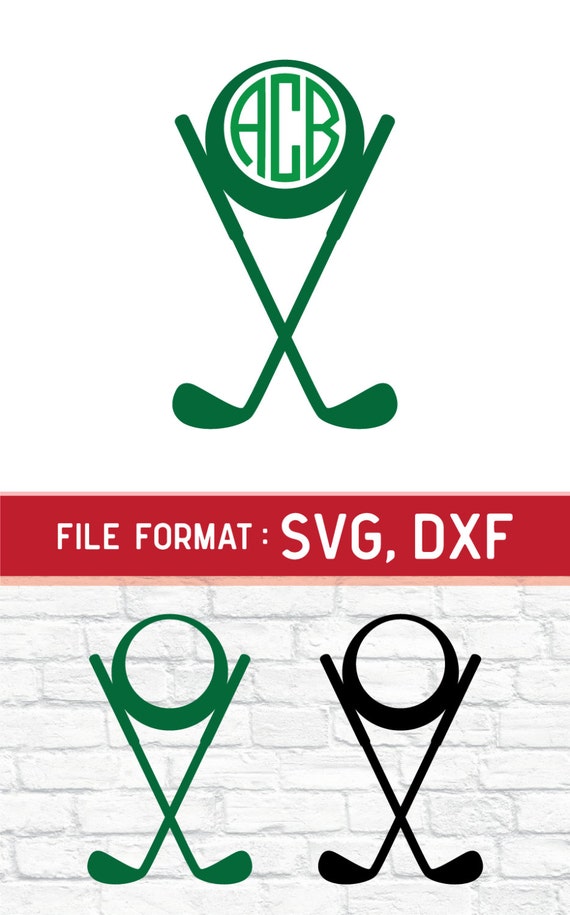 Download SVG Golf Monogram Cricut Files Vinyl Cutters SVG by ...