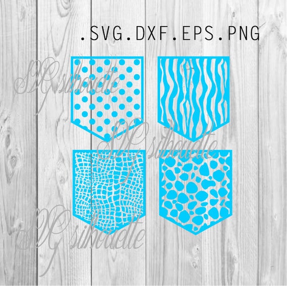 Download Tee shirt pockets SVG Cutting file leopard crocodile zebra