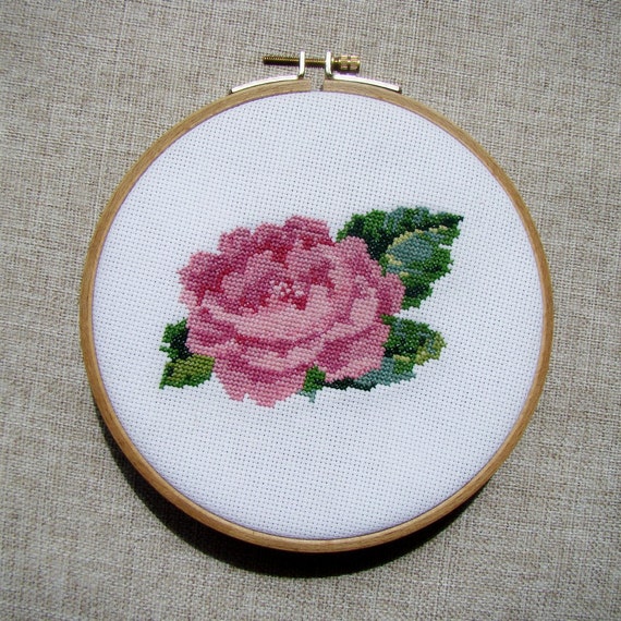 Rose Flower Digital Scheme cross stitch Digital Embroidery