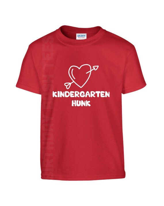 Download Cute Back to School/Valentine Shirt Kindergarten Hunk Heart