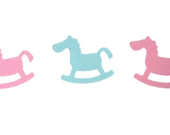 Baby Rocking Horse Table Confetti Childrens Birthday Baby Shower Party Favours Table Decoration Confetti