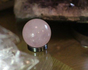 rose quartz sphere pendant