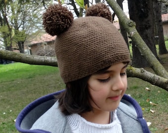 Brown Teddy Bear Hat