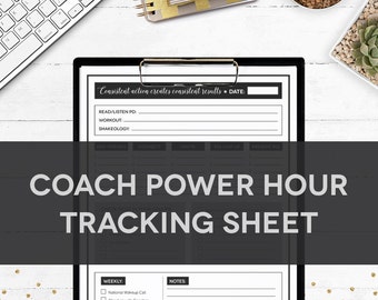 Health Coach Power Hour Tracking SHEET