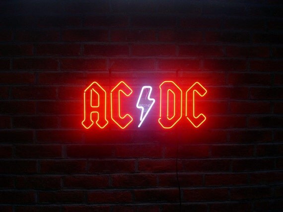 Items similar to AC/DC Neon Sign on Etsy