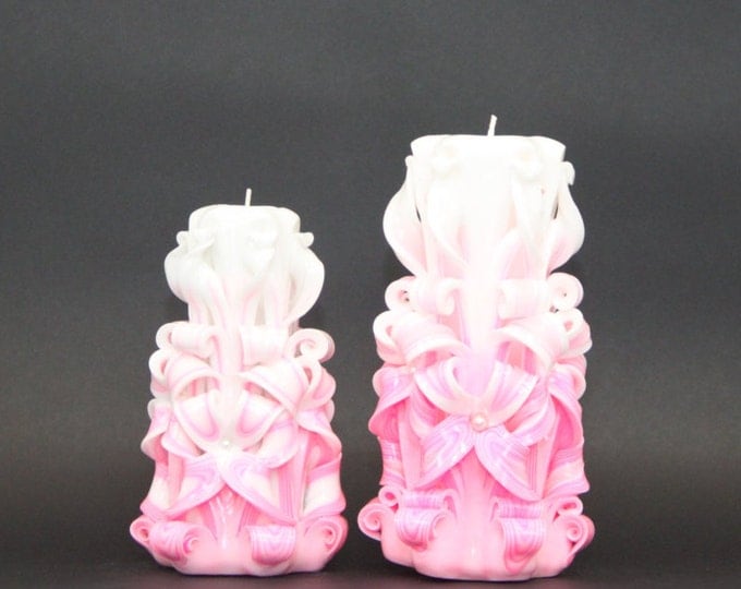 Mom gift, Romantic candles, Unity candle, Carved candle, Purity candles, Gift Ideas, Gift for mom, Carved candles, Velas talladas, Bougie