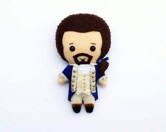 Alexander Hamilton Felt Plush Plushie Doll or Ornament