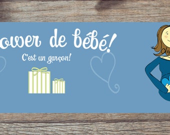 Facebook banner for a baby shower:
