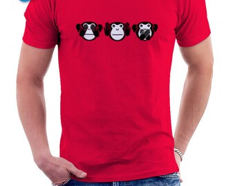 3 monkeys t shirt