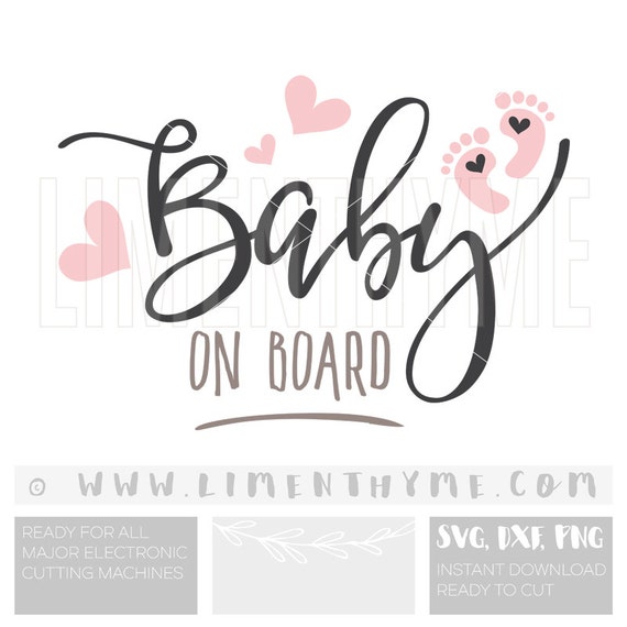 Download SVG Baby on Board svg cut files cutting files / baby