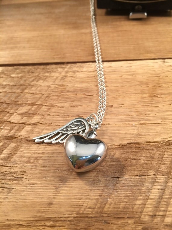 Cremation Locket Perfume Vial Ashes Locket Silver Cremation