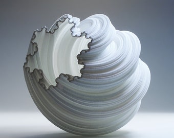 modern vase luminary 3d printed fractal modern lamp tech gift
