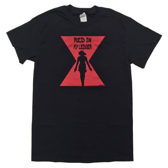 black widow t shirt in my ledger by naniwear black widow t shirt in my ledger by naniwear