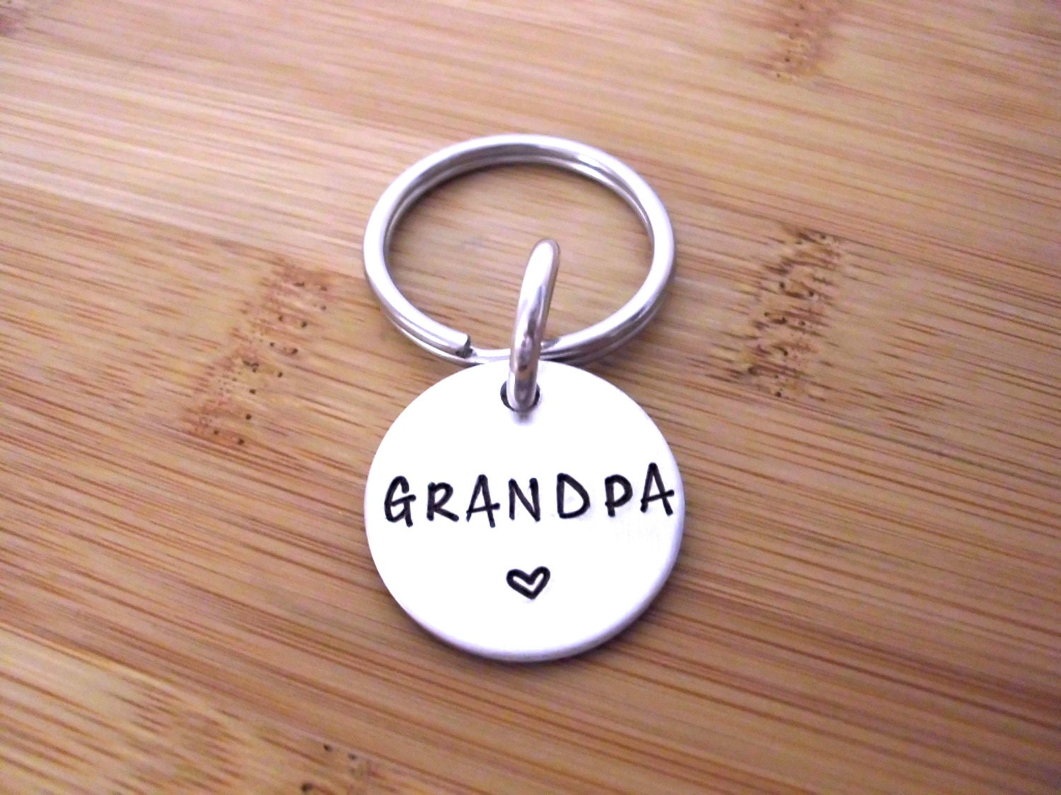 Grandpa Keychain Grandpa Jewelry Personalized Keychain for