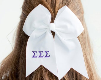Monogram Sorority Hair Bow ~ Sigma Sigma Sigma ~ Big Little Bows ~ Sorority Hair Bow ~ Big/Little ~ Sorority Sisters ~ Cheap Sorority Gift
