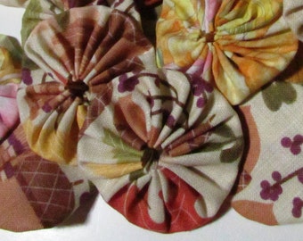 10 Ten Autumn yo yos, creative supply, Yoyo, crafting embellishment