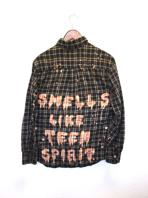 Nirvana Flannel Shirt Smells Like Teen Spirit