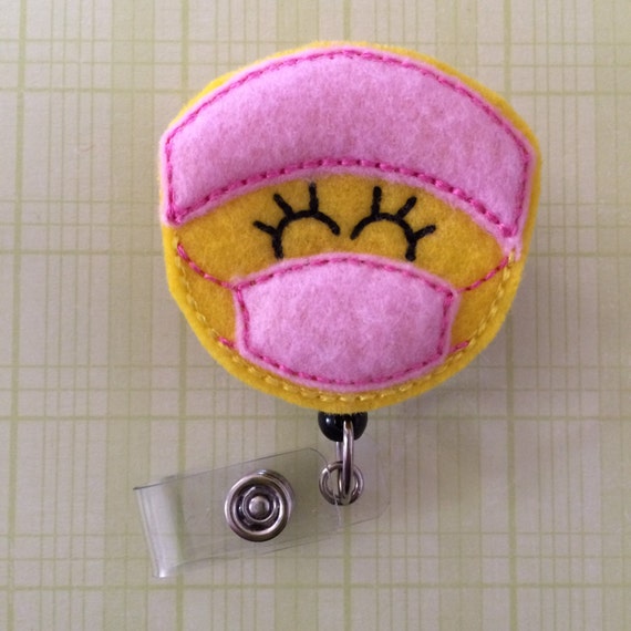 Items similar to Surgeon Physician Doctor Nurse Felt Badge Reel