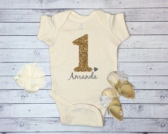 1st Birthday Onesie, Birthday Onesie, Baby Bodysuit, Toddler T shirt, kids birthday, Personalized Onesie, 1 year old birthday shirt