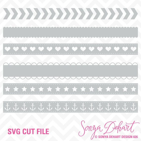 Download 80% OFF Sale Svg Cuttables Borders Chevron Hearts Anchors ...