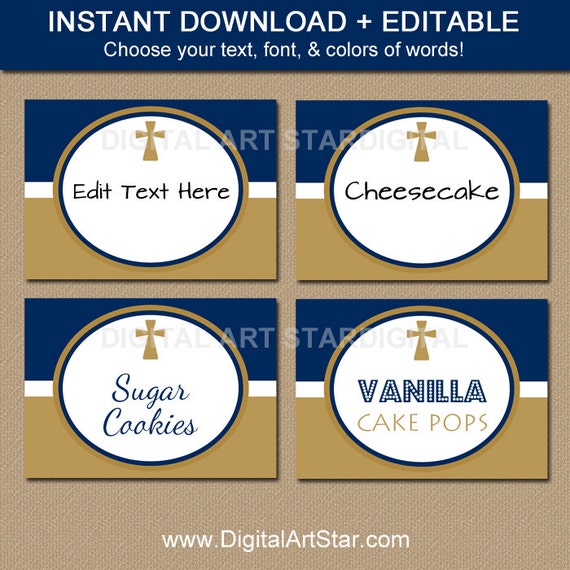Baptism Labels Baptism Food Label Template by digitalartstar