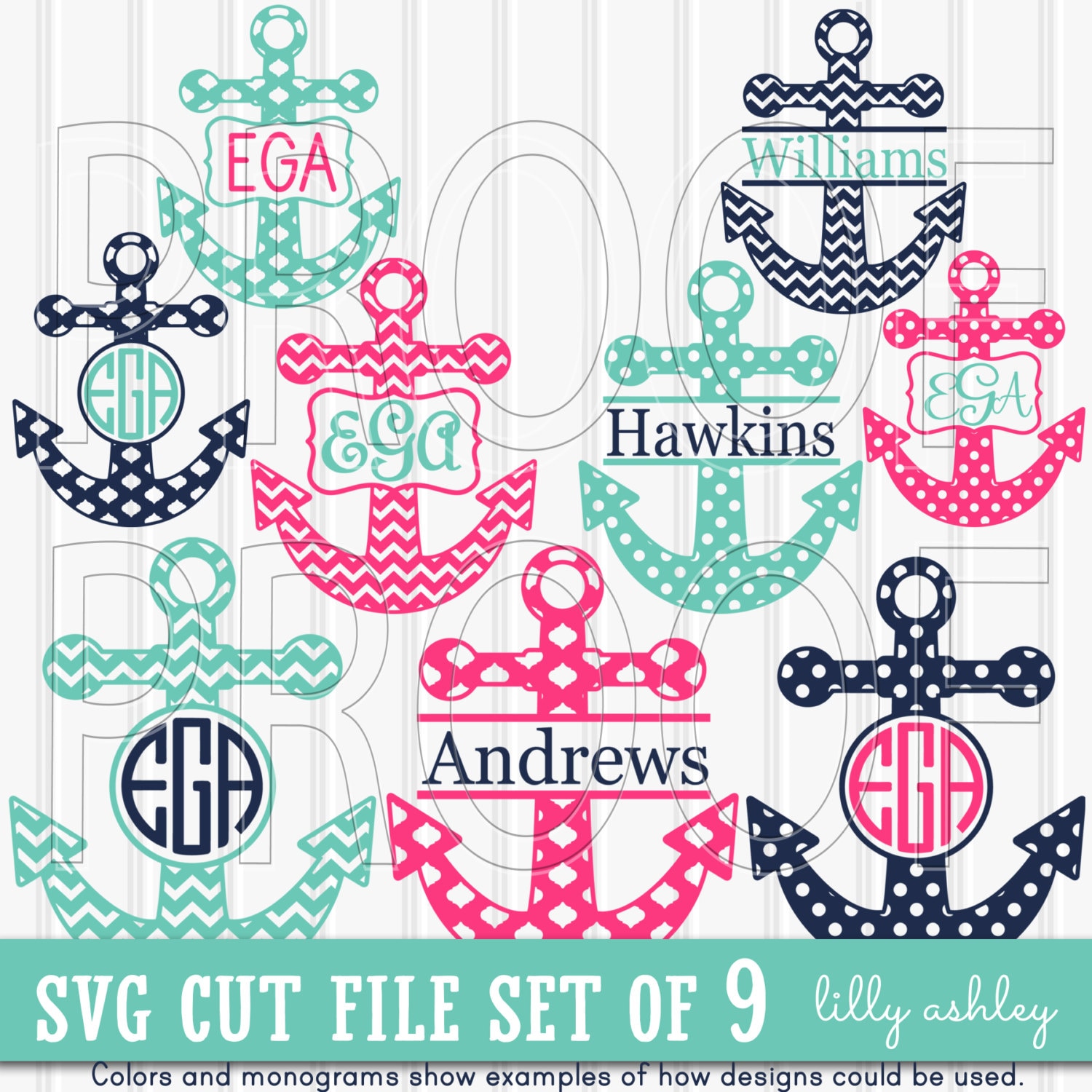 Download Monogram SVG Files Set includes 9 cutting files SVG/JPG