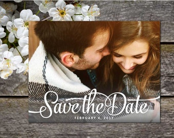 Embrace Vintage Photo Save-the-Date Postcard
