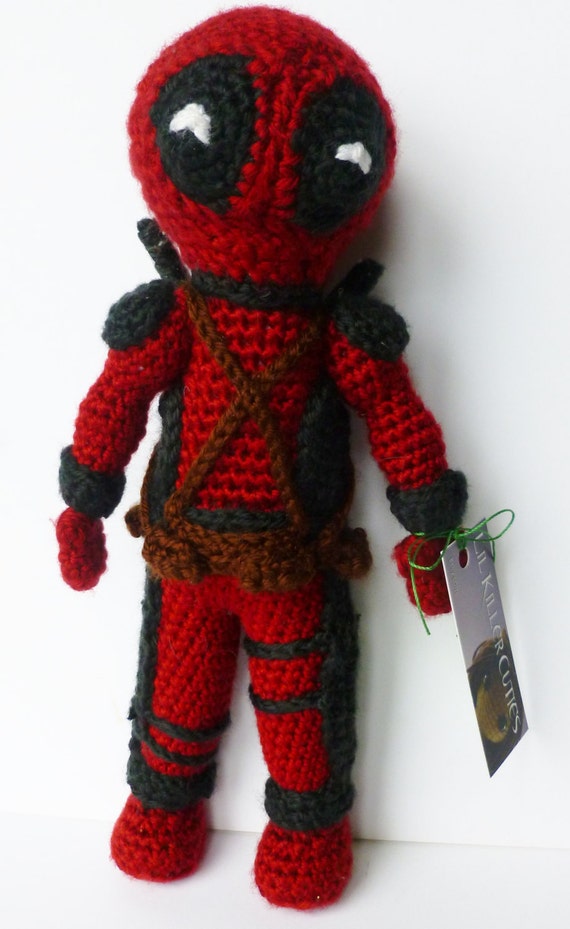 Deadpool. Crochet amigurumi inspired by Deadpool