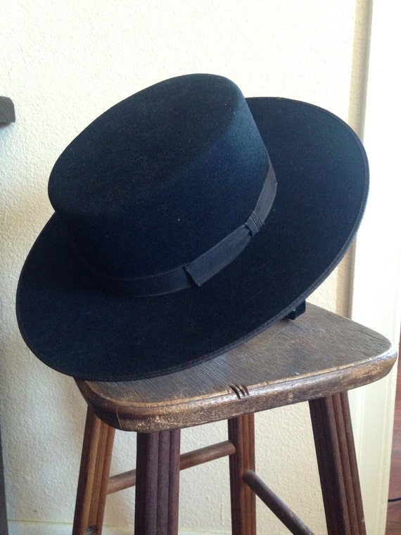 Vintage black Tardan Superlamb bolero gaucho spanish cowboy