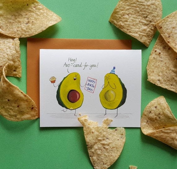 Beautiful 99 Avocado Card Birthday