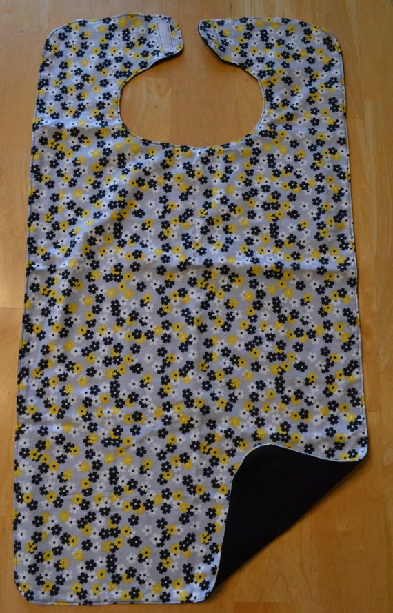Items similar to Reversible Adult Bib/ Clothing Protector on Etsy