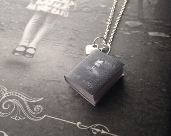 Handmade Miss Peregrine's Home For Peculiar Children Miniature Book Necklace // Ransom Riggs Book Necklace