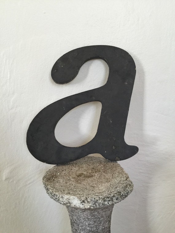 Sale Metal vintage Letter A LARGE Metal Letters