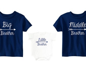 BIG brother shirts big brother middle brother little brother