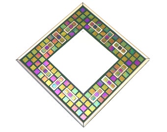 Mosaic Mirror - Purple / Green / Blue / Brushed Bronze / Iridescent