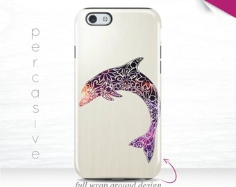 iPhone 6 Case Dolphin iPhone 7 Case Nautical iPhone 6 Plus Cover Animal iPhone 5s Case , 5c Case Purple Dolphin iPhone 6s Case 06o