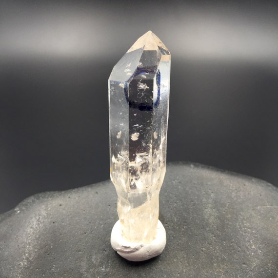 Tibetan Enhydro Clear Quartz Scepter Himalayan Crystal Point