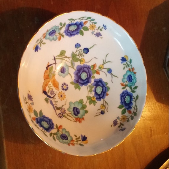 Aynsley Bone China Floral Dish Marlina Chinese by RospersEmporium