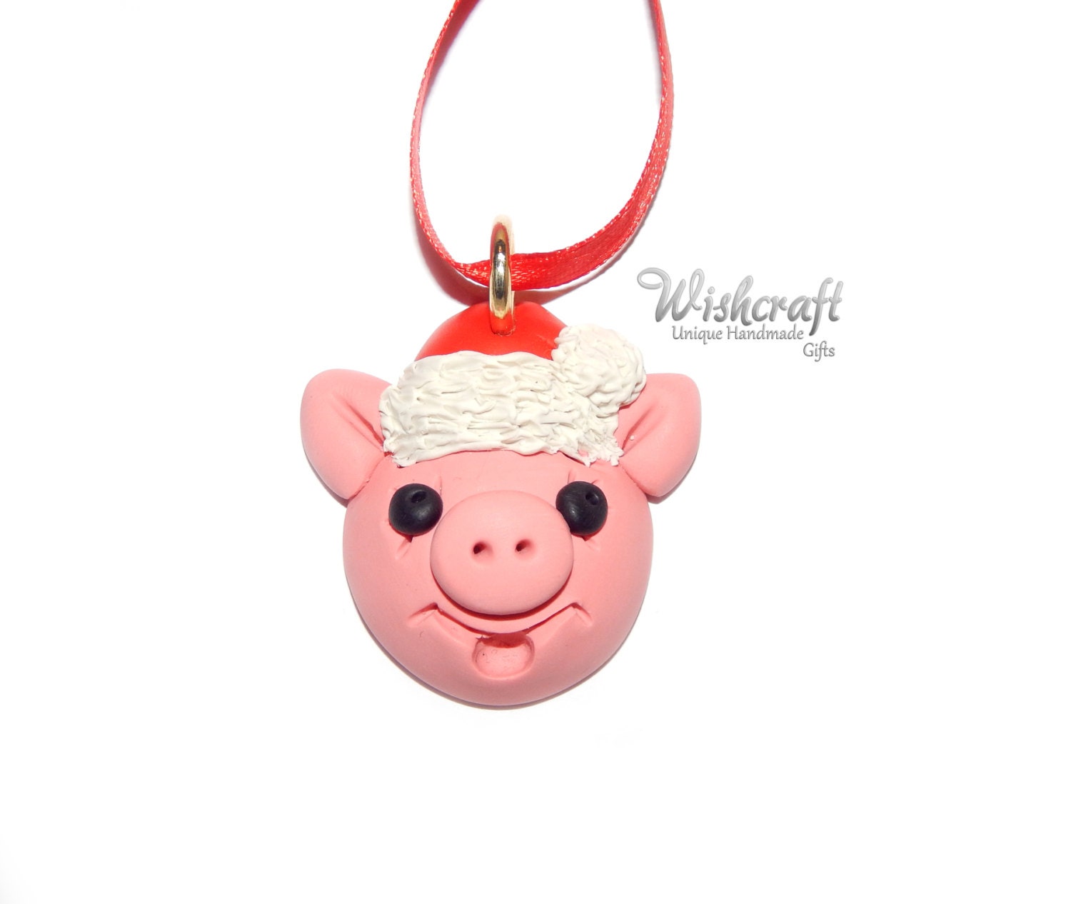pig christmas ornament polymer clay pig christmas ornament polymer clay