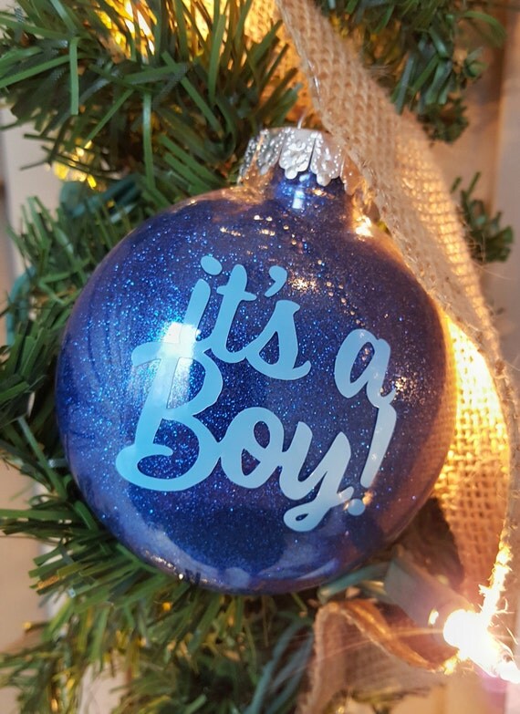 it s a boy christmas ornament glitter by alittleladyandme it s a boy christmas ornament glitter by alittleladyandme