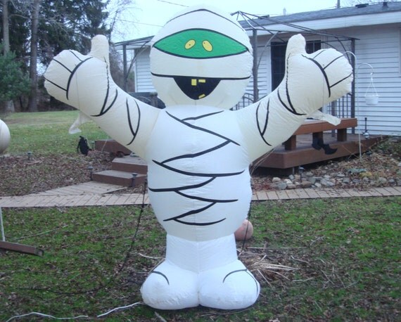 GEMMY 8 Ft Halloween Airblown Inflatable MUMMY W/Box